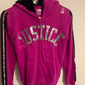 girls justice hoodie new